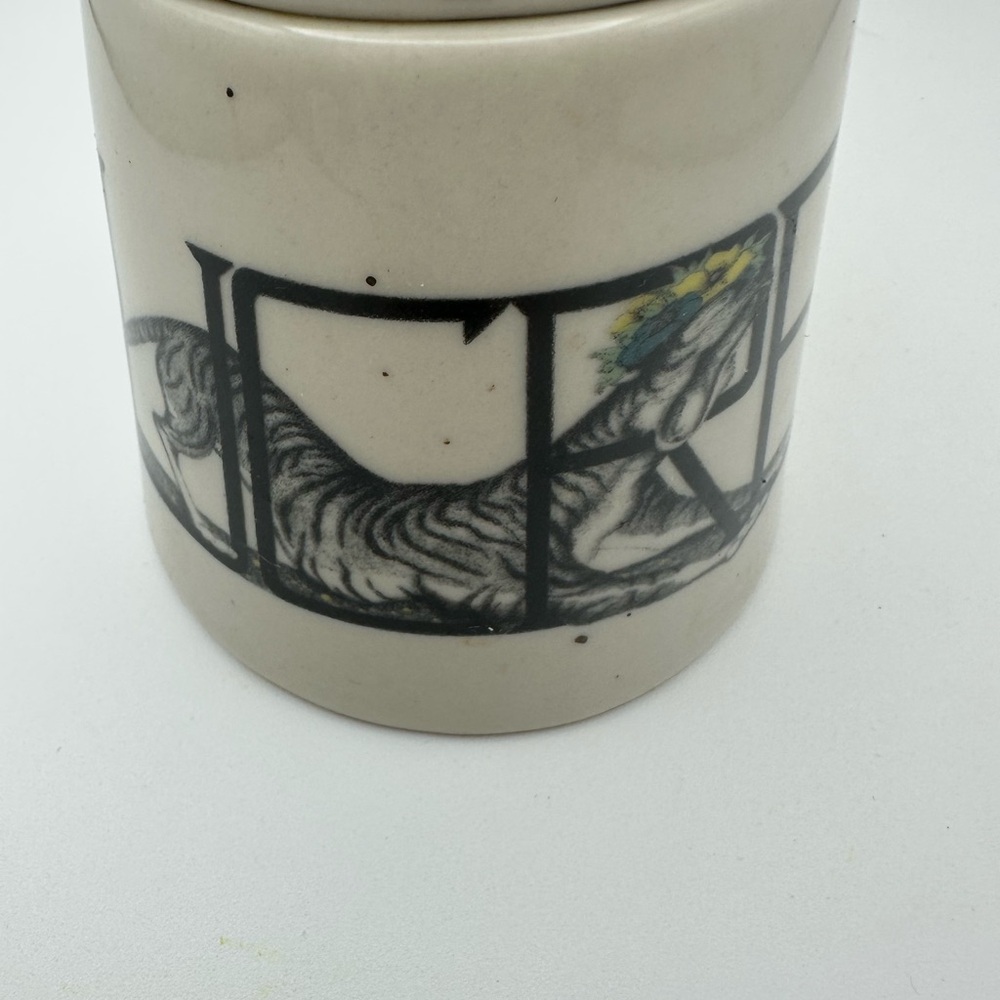 Anthropologie Zebra Ceramic Sugar Jar - Picture 2 of 15